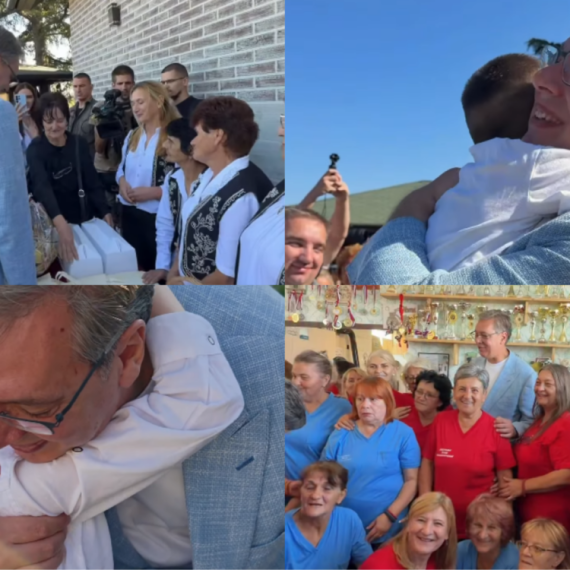 Vučić sa narodom u Starom Slankamenu; "Naš narod je moja najveća snaga"; "Žene su stub zemlje" FOTO/VIDEO
