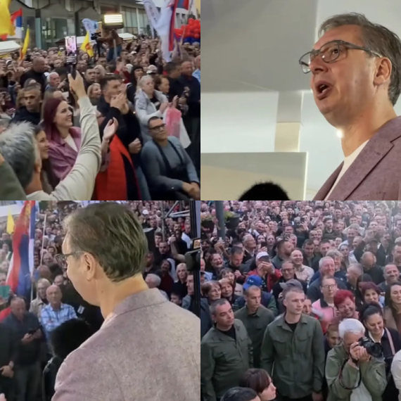 Vučić u Vranju: Odbranili smo se od terora i totalitarizma blokadera; Vi 25. birate kojim putem će Srbija ići