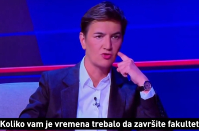 Brnabić očitala bukvicu Kuzmanoviću: 14 godina vam je trebalo da završite fakultet VIDEO