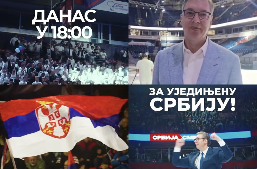 Vučić objavio moćan spot; Oglasio se i najavio: Vidimo se večeras u 18 časova u Areni VIDEO
