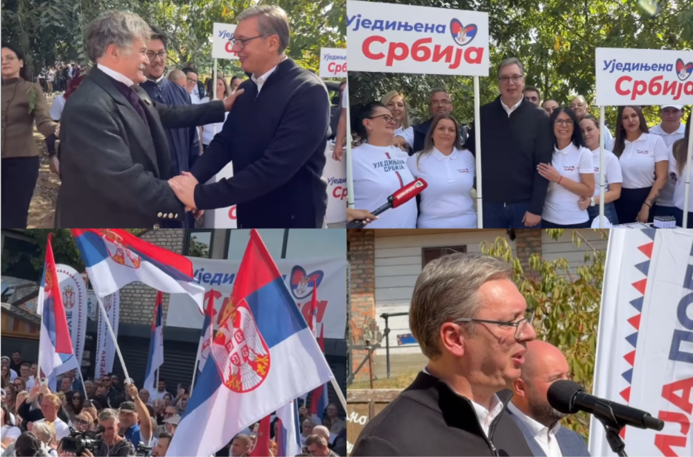 Vučić nastavio da obilazi Srbiju; Razgovara sa meštanima; Da pobedimo ubedljivo, sa 500.000 glasova razlike