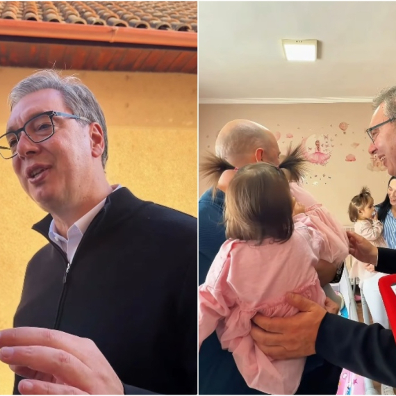 Vučić posetio prve trojke u istoriji Srbobrana: "Ovo je jedna od najlepših priča u Srbiji" VIDEO