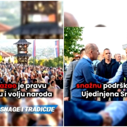 Veličanstveni skup na Ljubiću: Čačak uz listu "Ujedinjena Srbija"
