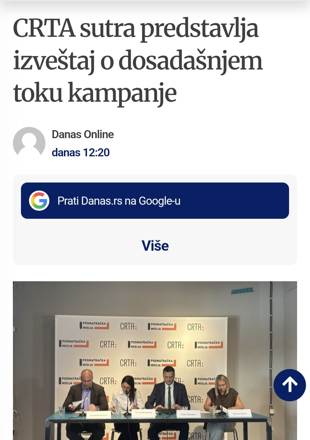 CRTA sprema novu prevaru – objavljuje izveštaj sa ciljem obmanjivanja građana Srbije