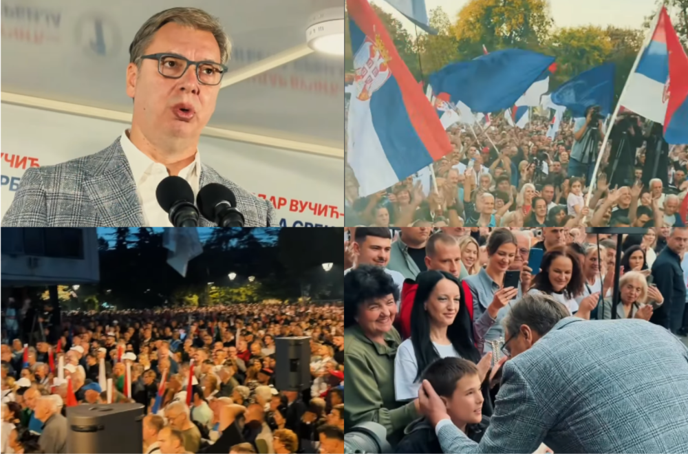 Vučić u Pančevu: "Neki su dali sve od sebe da Srbija stane"; "Uneli su mržnju u naše domove"; "Dosta je bilo"