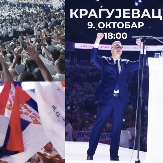Vučić najavio skup u srcu Šumadije: "Ujedinjeni za Srbiju! Vidimo se u Kragujevcu" VIDEO
