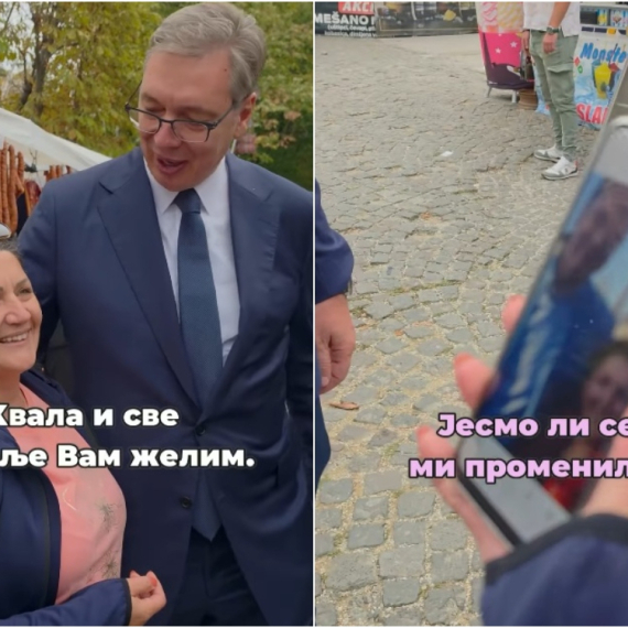 Vučić sreo ženu sa kojom se slikao pre 17 godina: "Samo ja starim" VIDEO