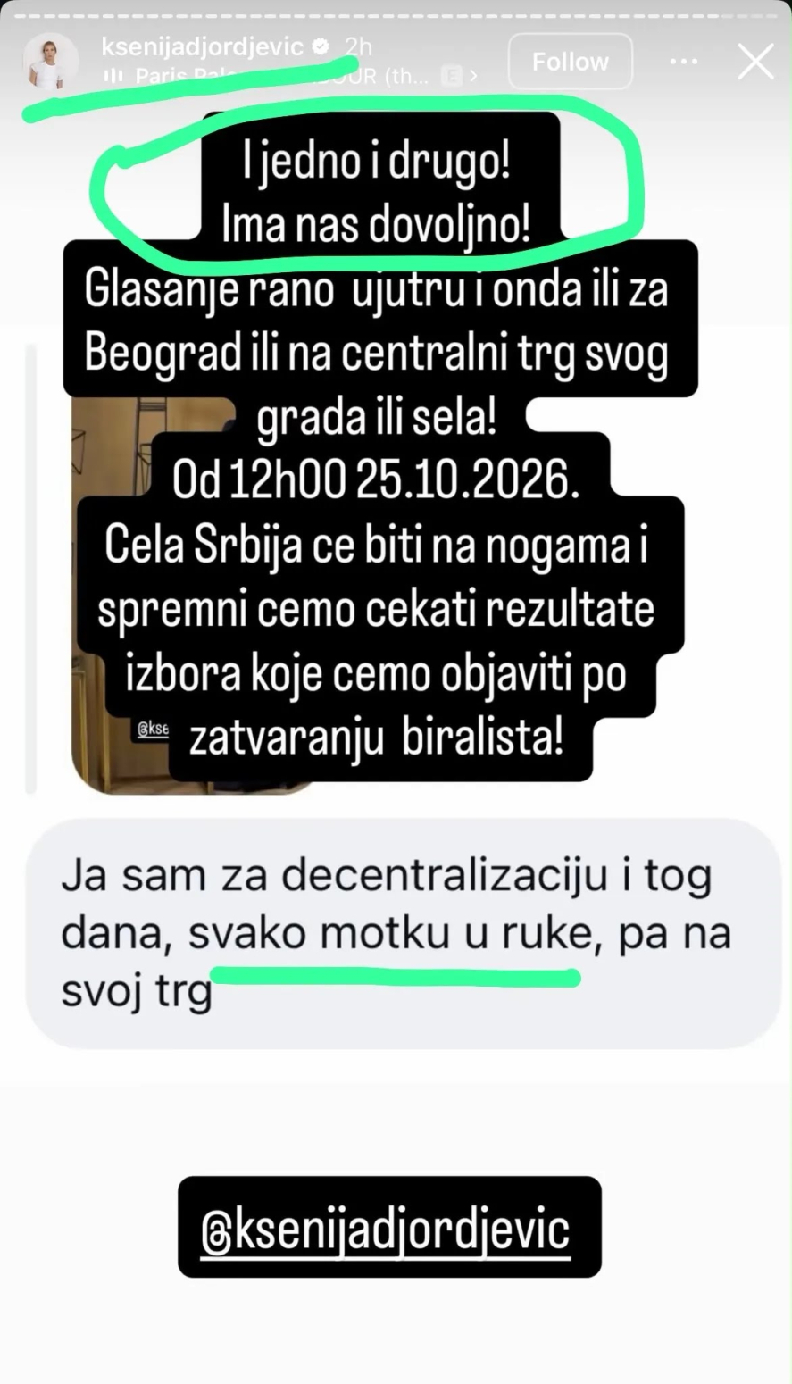 Skandal: Kandidatkinja Studentske liste Ksenija Đorđević huška ljude na nasilje FOTO