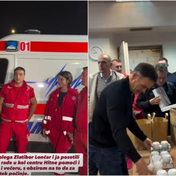 Mali i Lončar odneli večeru i kafu radnicima Hitne pomoći: "Njima radni dan tek počinje" FOTO