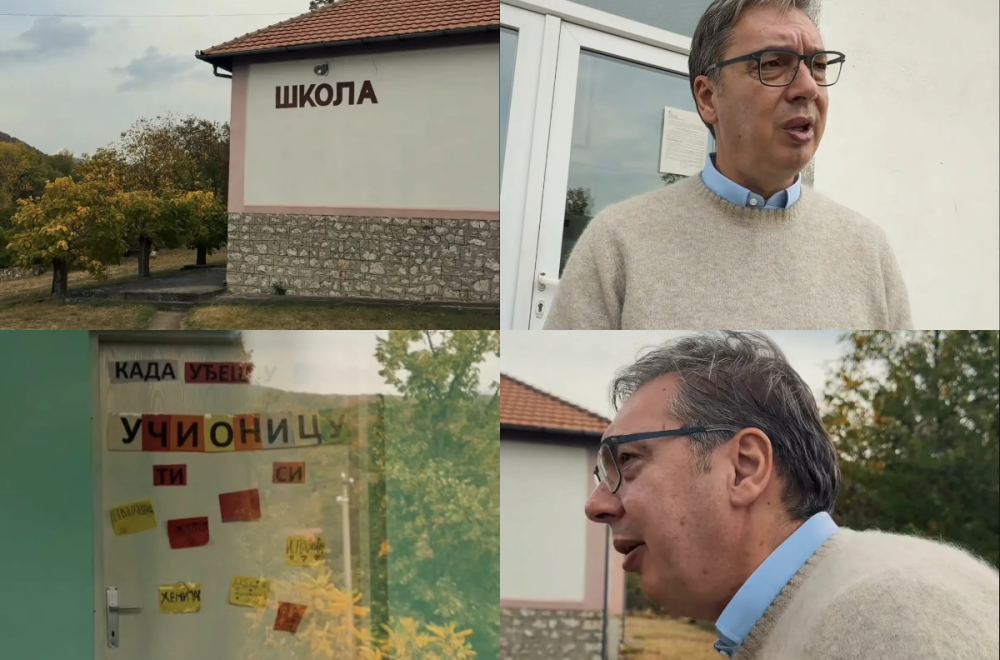 Vučić u selu Izvor: Pred nama su ogromna ulaganja u škole i vrtiće; Govoriće o šest stubova razvoja u Zaječaru