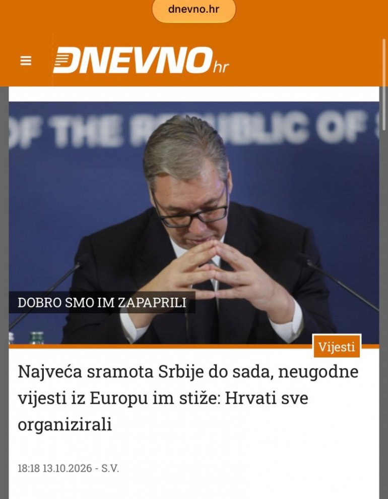 Ovo sve govori o Studentskoj listi; Hrvati ponovo udarili na Srbe: Dobro smo im zapaprili zbog Mladića