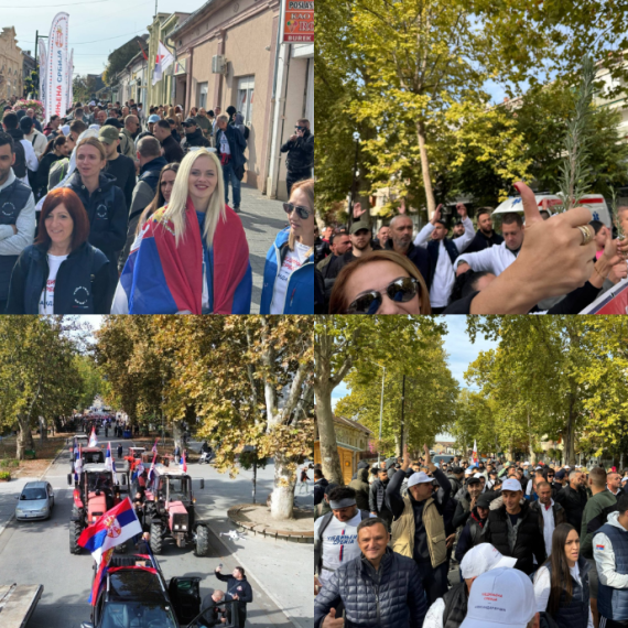 Mladi krenuli peške ka Novom Sadu – svi na veliki skup liste "Ujedinjena Srbija - Aleksandar Vučić" FOTO