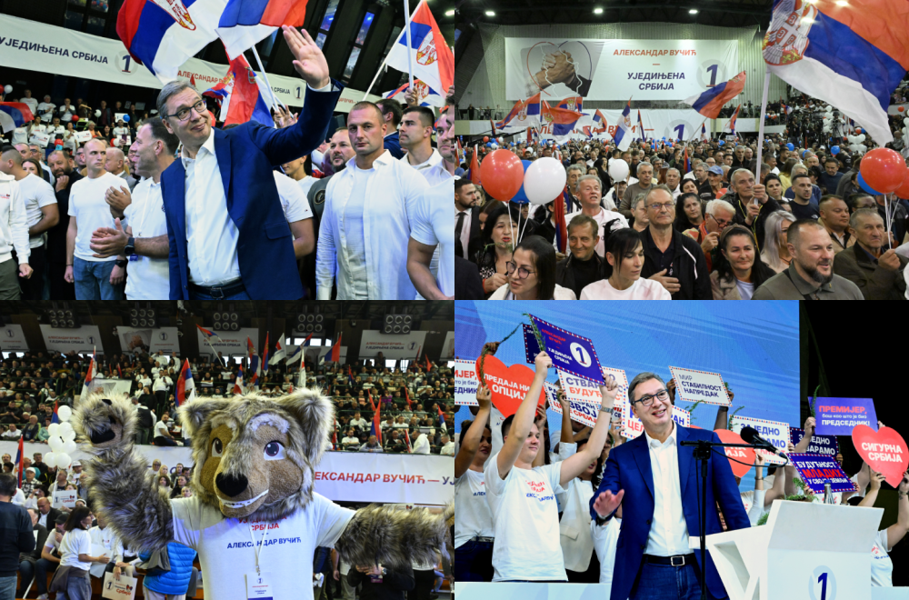 Ruzmarin odjekuje Lazarevcom; Vučić: Dok su oni blokirali, mi smo nastavili da gradimo Srbiju FOTO