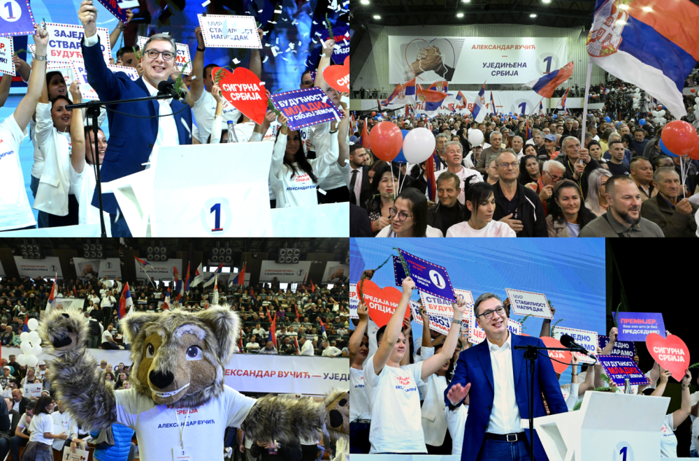 Vučić: "Nećemo da nam stranci odlučuju – sudbinu Srbije određuje naš narod"; "Ruzmarin" odjekivao Lazarevcom