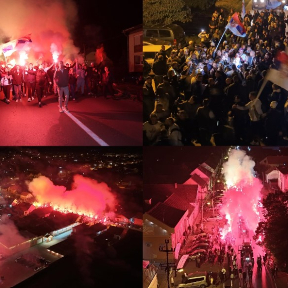 Veličanstven doček; Mladi koji su pešačili iz Bačke Palanke stigli do Novog sada; Sutra veliki skup FOTO/VIDEO