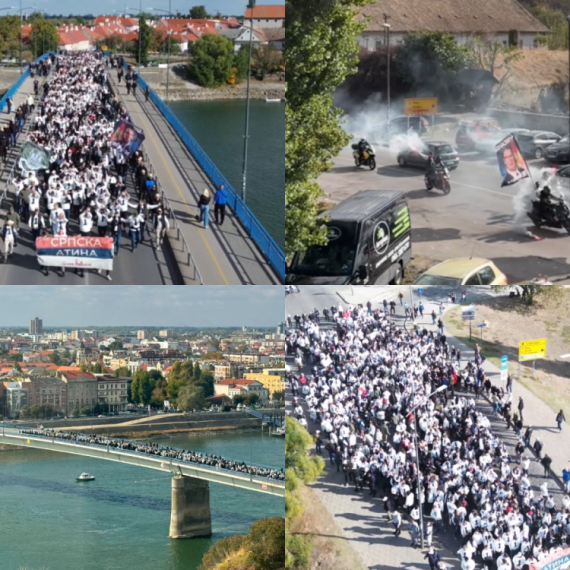 Sve je spremno za veliki skup liste "Ujedinjena Srbija" u Novom Sadu; Građani pristižu na Trg VIDEO