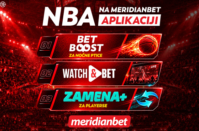 NBA spektakl počinje: Najveće kvote i specijali čekaju te u Meridianbet aplikaciji!
