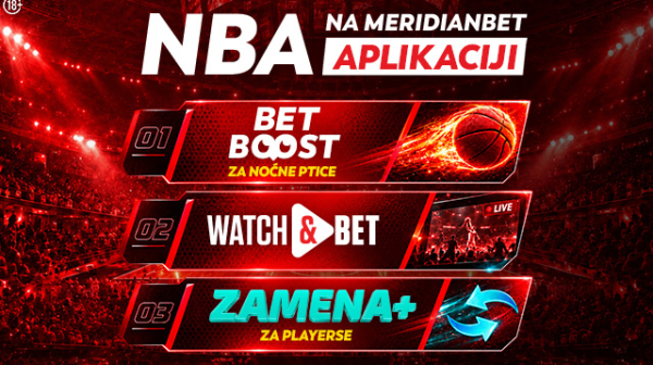 NBA spektakl počinje: Najveće kvote i specijali čekaju te u Meridianbet aplikaciji!