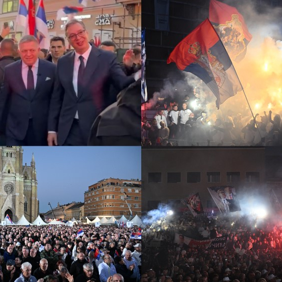 Veličanstvene scene u Novom Sadu; Ogroman broj ljudi; Obraća se Vučić; Fico: Dobrog prijatelja ceni kao blago