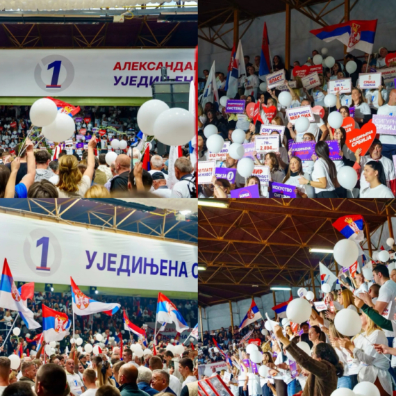 Obraća se Vučić sa velikog skupa u Čačku