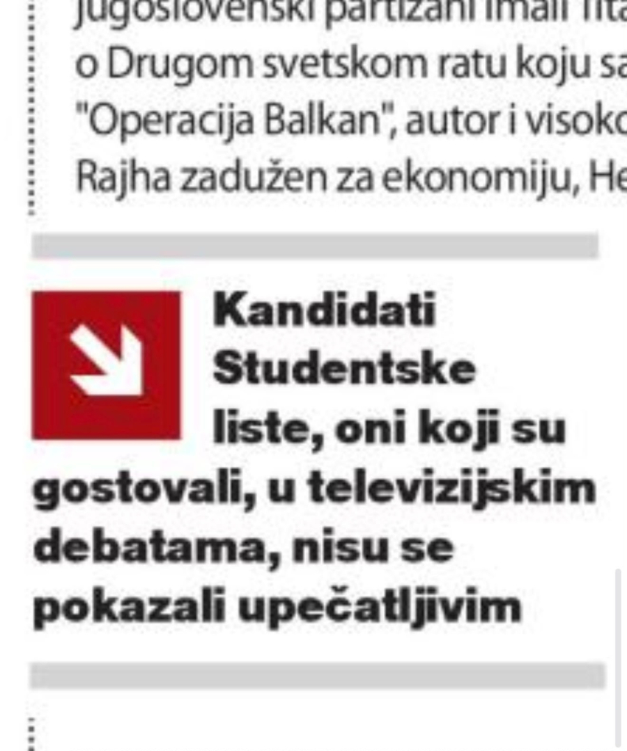 Blokaderski Danas priznao: Studentska lista nije ponudila nikakav boljitak građanima Srbije FOTO