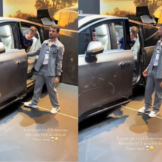 Dečaci zakucali u zid Mercedes od 80.000 evra VIDEO