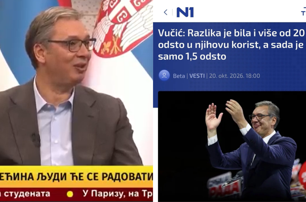 Vučić ismejao lažna istraživanja; Mediji koji podržavaju blokadere preneli kao ozbiljnu vest FOTO/VIDEO