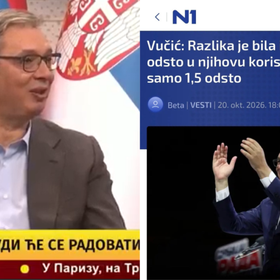 Vučić ismejao lažna istraživanja; Mediji koji podržavaju blokadere preneli kao ozbiljnu vest FOTO/VIDEO