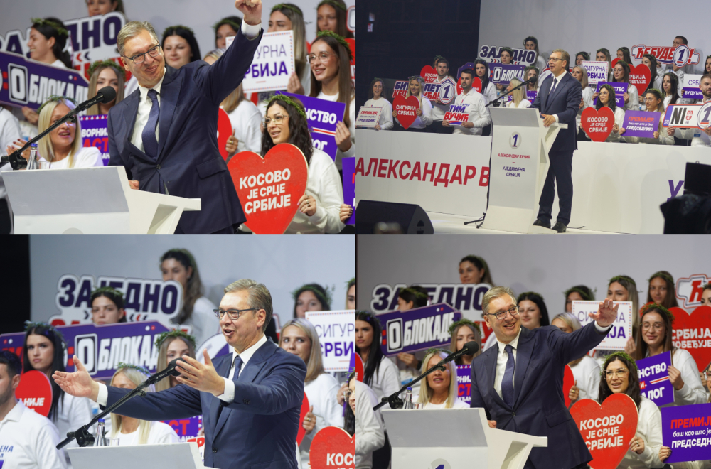 Vučić: "Vama spolja – Srbija je stena, tvrđava i nećete je slomiti!"; "Najviše energije i vremena za Niš"