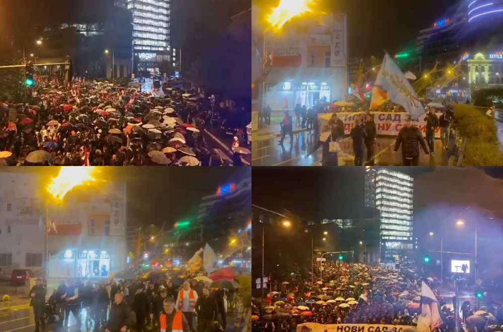 Novosađane ni kiša nije zaustavila: Građani dali podršku Ujedinjenoj Srbiji; Orio se Ruzmarin VIDEO