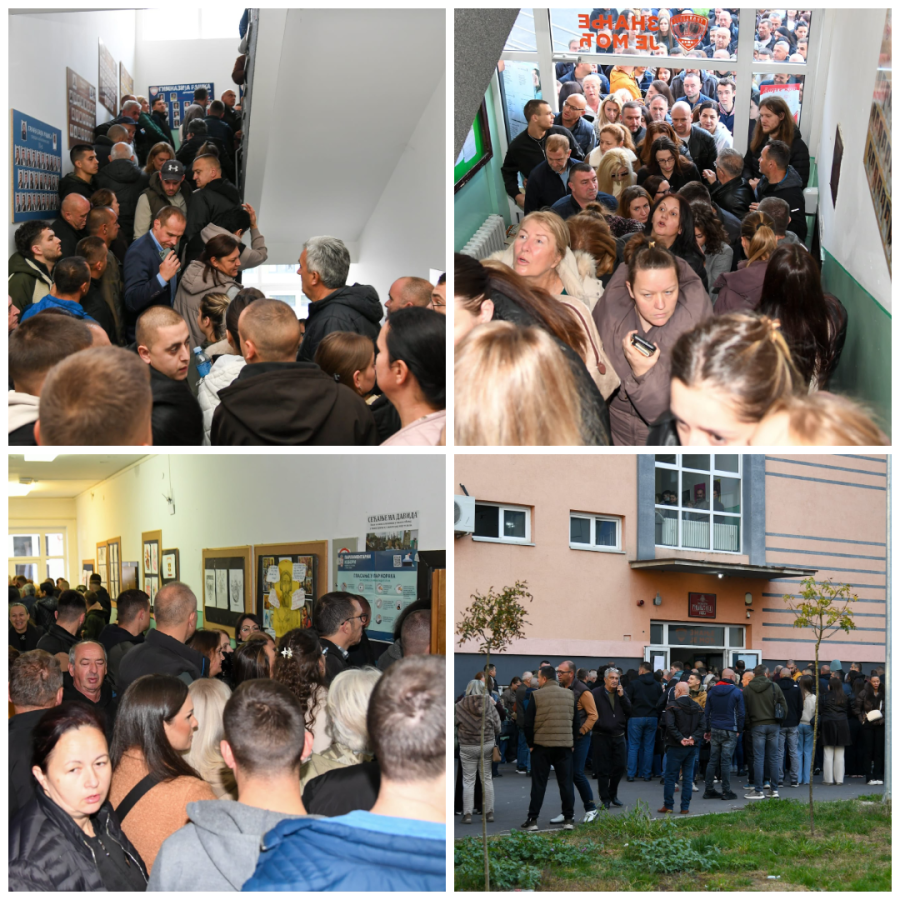 Neverovarne scene; Građani sa KiM stigli rano jutros na glasanje; Gužve su ogromne FOTO