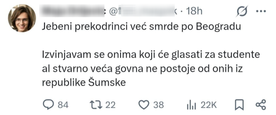 Iskonska mržnja blokadera prema Srbima iz Republike Srpske – skandalozne uvrede FOTO