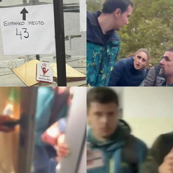 Blokaderi divljaju u Bačkoj Palanci, napali ženu u Sevojnu; Polupali staklo u SNS kol-centru FOTO/VIDEO