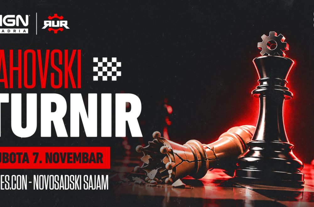 RUR i IGN Adria organizuju šahovski turnir na Games.con festivalu – Prijave su otvorene!