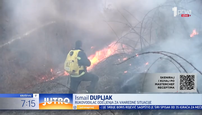 Udvostručen broj požara na otvorenom: Uvedena dežurstva u Novom Pazaru