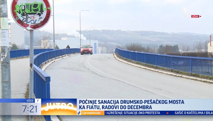 Počinje sanacija mosta u Kragujevcu