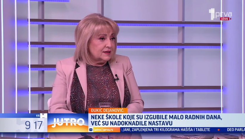 Slavica Đukić Dejanović o povratku u škole