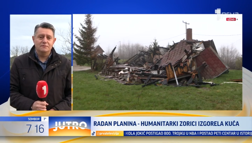 Humanitarki Zorici izgorela kuća