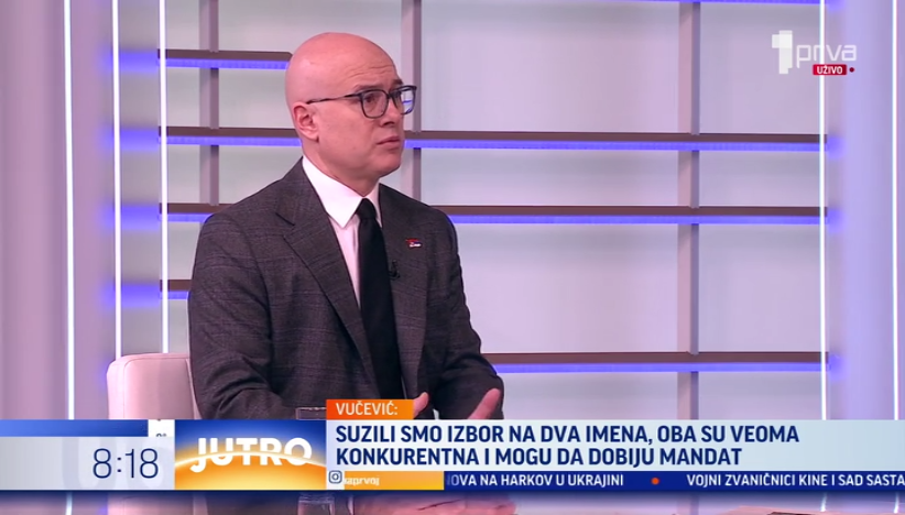 Gost Jutra na TV Prva Miloš Vučević
