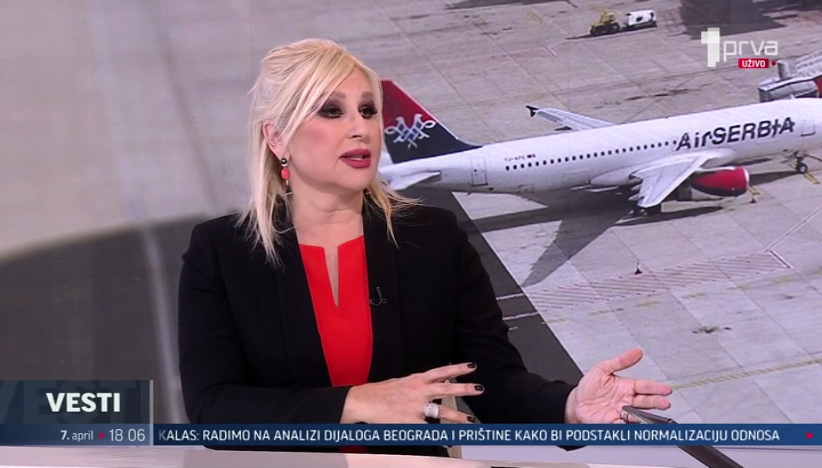 Gost Vesti na TV Prva Zorana Mihajlović