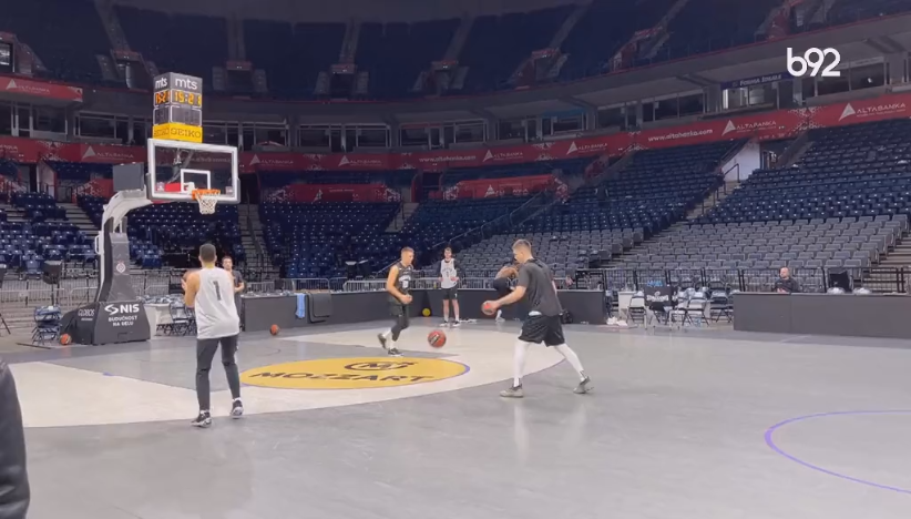 Trening Partizana pred Real Madrid