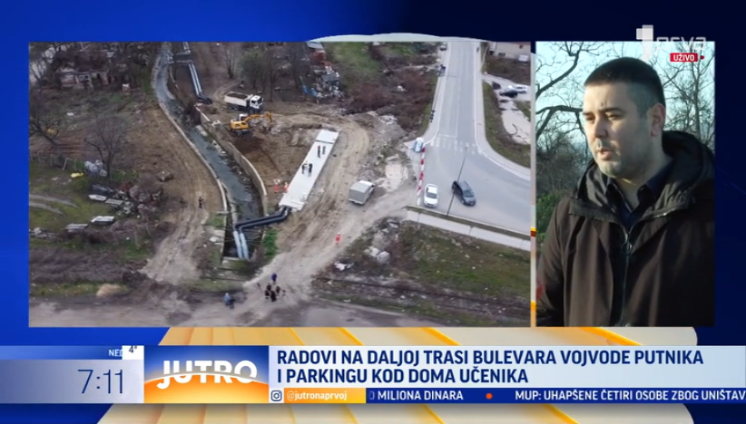 Radovi u punom jeku: Proširuje se Bulevar Vojvode Putnika, kao i parking prostor u centru Čačka