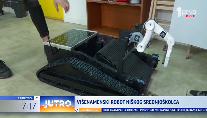 Niški srednjoškolac izumeo robota za prikupljanje opasnog otpada