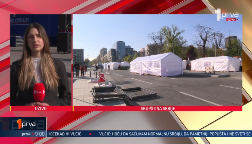 Pripreme za narodni skup "Ne damo Srbiju" pri kraju