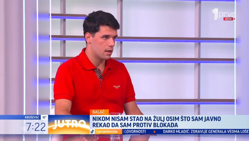 Student koji želi da uči Vladimir Balać gost Jutra