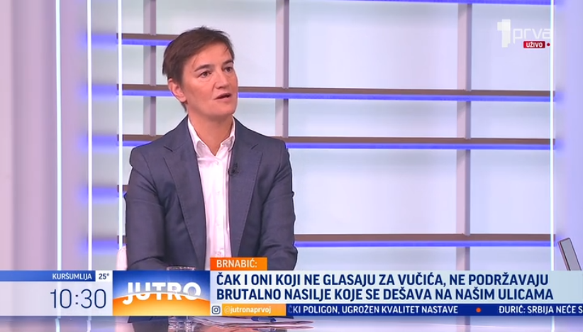 Brnabić o blokaderima: Kriju svoja lica, nemaju šta da ponude