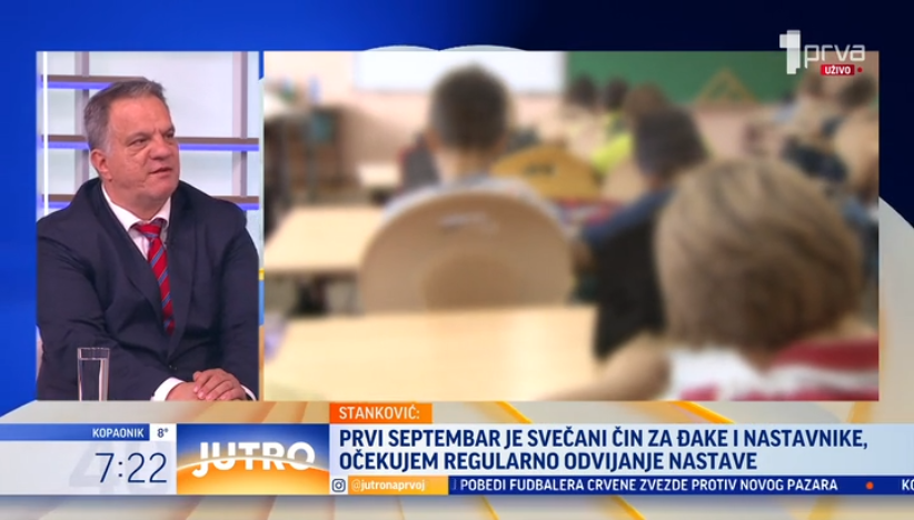 Stanković: Verujem u svečani i regularni početak školske godine