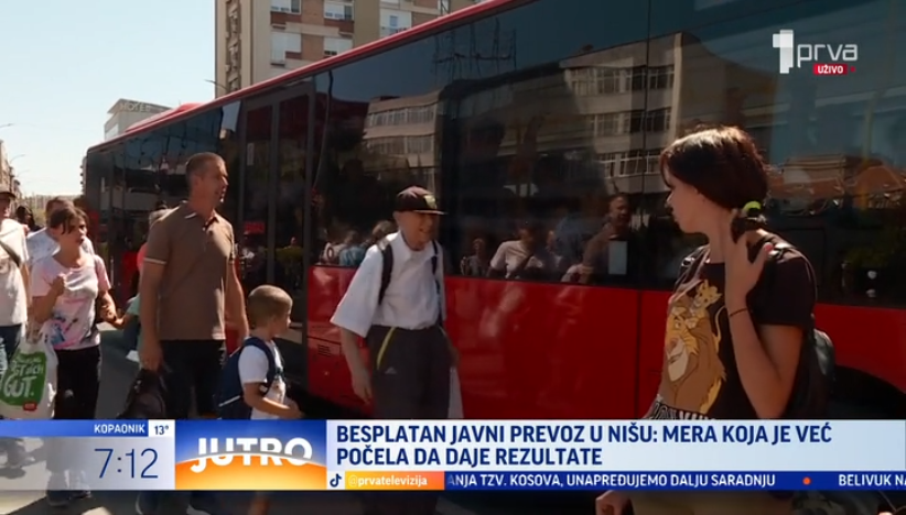 Besplatan javni prevoz u Nišu