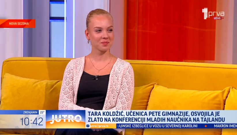 Tara Koldžić, iz školske klupe Pete gimnazije pravo na svetsko postolje.