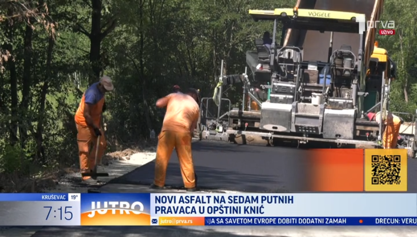 Radovi u punom jeku: Asfaltirano sedam putnih pravaca u ovoj opštini